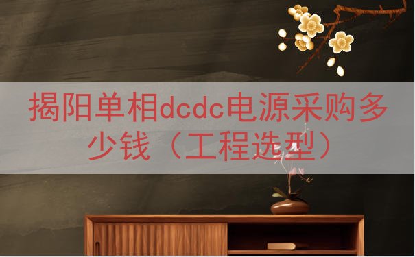 揭阳单相dcdc电源采购多少钱（工程选型）